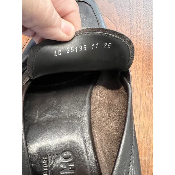 Salvatore Ferragamo Chocolate Brown Soft Leather Penny Loafer Sz 11 EE main image 7